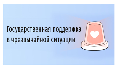 Государственная поддержка в чрезвычайной ситуации Государственная поддержка в чрезвычайной ситуации